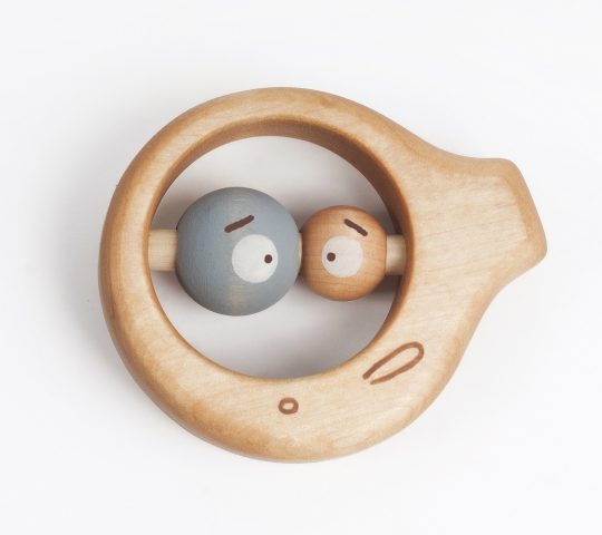 This wooden baby rattle is quality crafted by hand and sanded satin smooth.  All materials we use are 100% natural and safe for baby. 