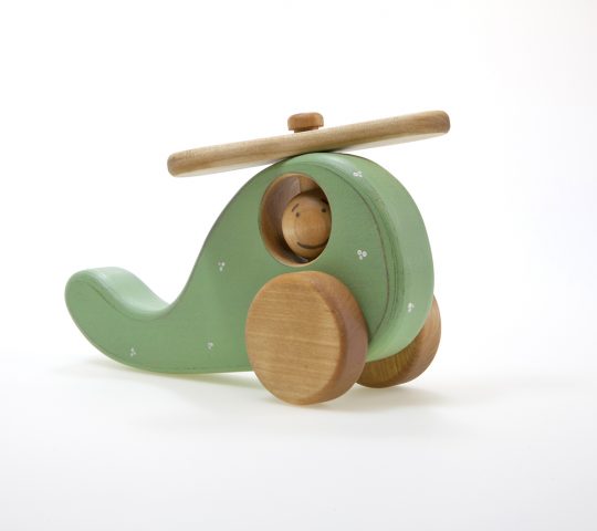 If a child takes handmade wooden helicopter into his hands and both the propeller and pilot’s head start turning, this means Helicopter likes the child a lot. 