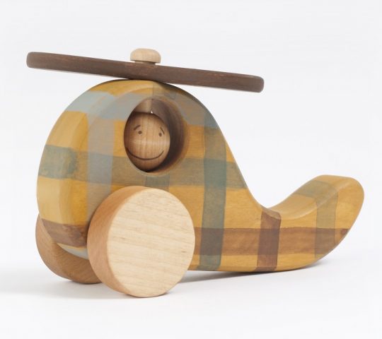 If a child takes organic wooden helicopter into his hands and both the propeller and pilot’s head start turning, this means Helicopter likes the child a lot. 