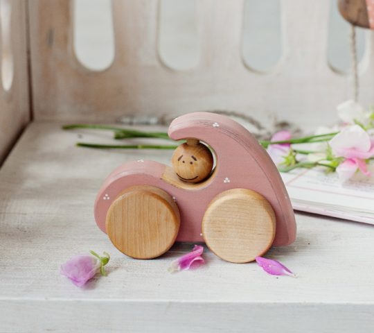 Girly car toy, Wooden car toy is one of our non toxic toys made of natural materials. These are best wooden toys safe and beautiful friends to your child.